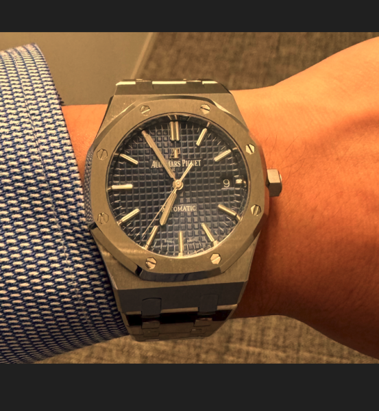 Royal Oak 37mm 15450 SS ZF 1:1 Best Edition Blue Textured Dial on
