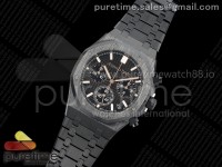 Royal Oak Chrono 26240 Black Ceramic APSF 1:1 Best Edition on Ceramic Bracelet SA4401 Super Clone