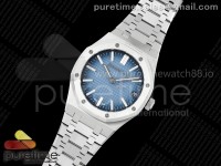 Royal Oak 41mm 15510 SS RSF 1:1 Best Edition Ice Blue Dial on SS Bracelet SA4302 Super Clone