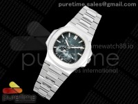 VAF Ultimate Custom Made Nautilus 5712 Blue Dial Tiffany Stamp on SS Bracelet A240 Super Engraved