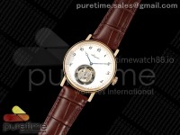 Classique Tourbillon RG RMS Best Edition White Numeral Dial on Brown Leather Strap