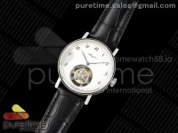 Classique Tourbillon SS RMS Best Edition White Numeral Dial on Black Leather Strap