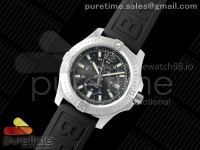 Colt Automatic 44mm SS TF 1:1 Best Edition Black Dial on Black Rubber Strap A2824 V2