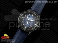 Fifty Fathoms 5054 Ceramic Case DDDF 1:1 Best Edition Blue Dial on Blue Nylon Strap A6654