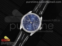 Portugieser Automatic 42mm SS APSF 1:1 Best Edition Blue Dial on Black Leather Strap A52011