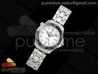 Seamaster Diver 300M VSF 1:1 Best Edition Black Ceramic White Dial on SS Bracelet VS8800