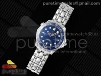 Seamaster 300m Diver SS OMF Best Edition Blue Dial Blue Ceramic Bezel on SS Bracelet A2500