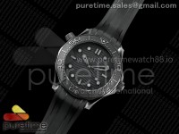 Seamaster 300m 43.5mm Black Ceramic VSF 1:1 Best Edition Black Dial on Black Rubber Strap VS8806