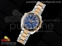 Seamaster 600m Chrono SS/RG VRF 1:1 Best Edition Blue Dial on SS/RG Bracelet A9900