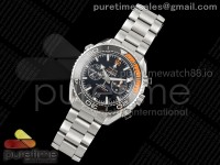Seamaster 600m Chrono SS 1/4 Orange VRF 1:1 Best Edition Black Dial on SS Bracelet A9900
