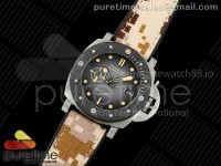 PAM1669 Submersible 44mm VSF 1:1 Best Edition Gray Ombre Dial on Camouflage Strap P900
