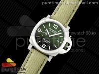 PAM1356 Luminor Marina eSteel VSF 1:1 Best Edition on Green Nylon Strap P.9010