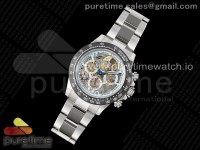 Daytona Montoya SONIC Best Edition Carbon Bezel Skeleton Dial on SS Oyster Bracelet SA4130