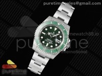 Submariner 40mm 116610 LV Green Ceramic 904L Steel RF 1:1 Best Edition VR3135