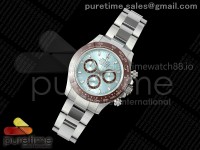 Daytona 116506 SWF 1:1 Best Edition Ice Blue Dial on SS Bracelet SH4130 V2 (Mod Version)