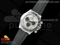 Daytona 116519 SS SWF 1:1 Best Edition Meteorite Dial on Oysterflex Strap SH4130 V2 (Mod Version)