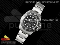 Submariner 41mm 124060 No Date Black Ceramic EWEF 1:1 Best Edition on Bracelet A3230