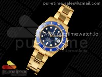 Submariner 41mm 126618 LB Blue Ceramic EWEF 1:1 Best Edition on YG Bracelet A3235