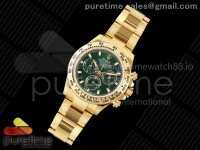 Daytona 116508 ZF 1:1 Best Edition Green Dial on YG Bracelet SH4130 (Gain Weight)