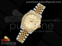 DateJust 41 126333 SS/YG RSF 1:1 Best Edition YG Textured Dial on Jubilee Bracelet A3235