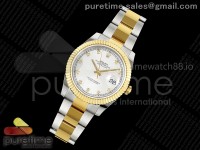 DateJust 41 126303 SS/YG RSF 1:1 Best Edition Silver DIamonds Dial on Oyster Bracelet A3235