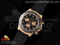 Daytona 116515 QF 1:1 Best Edition Black/RG Dial on Oysterflex Strap SH4130 V11 (Gain Weight)
