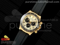 Daytona 116518 YG 3CF 1:1 Best Edition YG/Black Dial on Oysterflex Strap SH4130 V2 (Mod Version)
