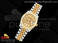 DateJust 36 SS/YG 126233 ARF 1:1 Best Edition YG Stick Dial on Jubilee Bracelet SH3235