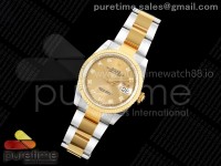 DateJust 36 SS/YG 126233 ARF 1:1 Best Edition YG Diamonds Dial on Oyster Bracelet SH3235