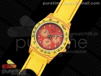 Daytona DIW Yellow Carbon DIWF Best Edition Red Dial on Yellow Nylon Strap DD4801