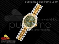 DateJust 31 Ladies Diamonds Bezel SS/YG THB 1:1 Best Edition Green Roman Dial on Jubilee Bracelet A2236