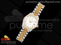 DateJust 31 Ladies Diamonds Bezel SS/YG THB 1:1 Best Edition White Roman Dial on Jubilee Bracelet A2236