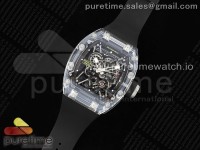 RM035 Transparent SONIC Best Edition Skeleton Dial on Black Nylon Strap Clone RMUL2