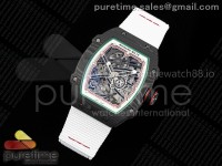 Custom Made RM67-02 Black NTPT Italy Dial on White Nylon strap CRMA7 Clone
