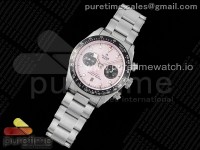 Black Bay Chrono SS TWF 1:1 Best Edition Pink Dial on SS Bracelet A7750