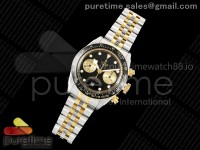 Black Bay Chrono SS/YG BLSF 1:1 Best Edition Black/YG Dial on Jubilee Strap A7750