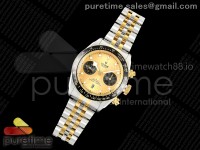Black Bay Chrono SS/YG BLSF 1:1 Best Edition YG Dial on Jubilee Strap A7750