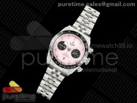 Black Bay Chrono SS BLSF 1:1 Best Edition Pink Dial on Jubilee Strap A7750