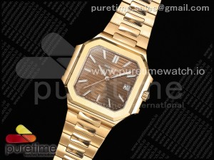 Cubitus 7128 RG PPF Best Edition Brown Dial on RG Bracelet A330