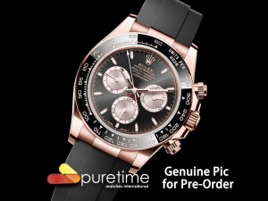Daytona 126515 QF 1:1 Best Edition Black/RG Dial on Oysterflex Strap SH4131 V5