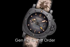PAM1513 Submersible 44mm VSF 1:1 Best Edition Gray Ombre Dial on Camouflage Strap P900