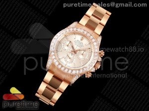 Daytona 126595tbr EWEF 1:1 Best Edition 904L Steel RG Crystal Dial on RG Braclet SH4131