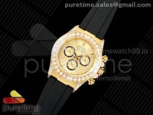 Daytona 126538tbr EWEF 1:1 Best Edition 904L Steel YG Dial on Oysterflex Strap SH4131