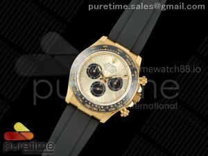 Daytona 126518 QF 1:1 Best Edition YG/Black Dial on Oysterflex Strap QF4131 V10 (Gain Weight)