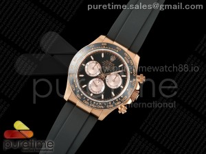 Daytona 126515 QF 1:1 Best Edition Black/RG Dial on Oysterflex Strap QF4131 V10 (Gain Weight)