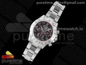 Daytona 116509 VRF 1:1 Best Edition Black Numerals Dial on SS Bracelet A7750