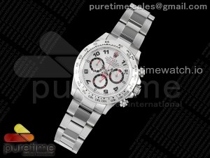 Daytona 116509 VRF 1:1 Best Edition Silver Numerals Dial on SS Bracelet A7750