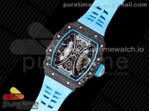 RM 53-01 Real Tourbillon Pablo Mac Donough JBF Best Edition on Blue Rubber Strap V2