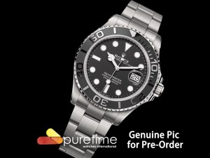 Yacht-Master 226627 Titanium Clean 1:1 Best Edition Black Dial on Titanium Bracelet VR3235