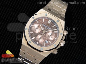 Royal Oak Chronograph RG JHF Best Edition Brown/RG Dial on RG Bracelet A7750